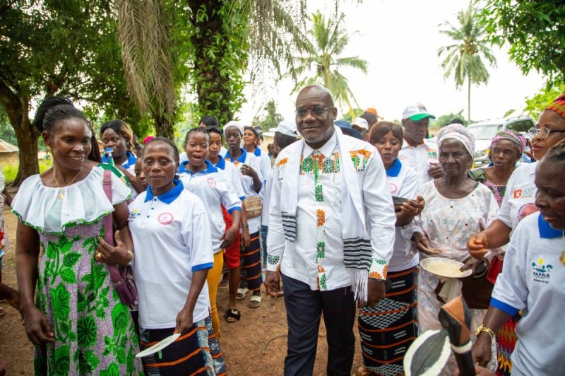 Éric Ouloto, secrétaire départemental du Rhdp de Toulepleu, chef de délégation. (Ph: Dr)