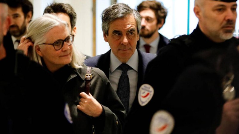  François et Pénélope Fillon au tribunal de grande instance de Paris, le 27 février 2020. AFP 