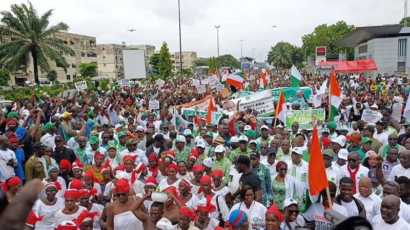 Les partis politiques organisent des manifestations sans incident. (Ph: Dr)