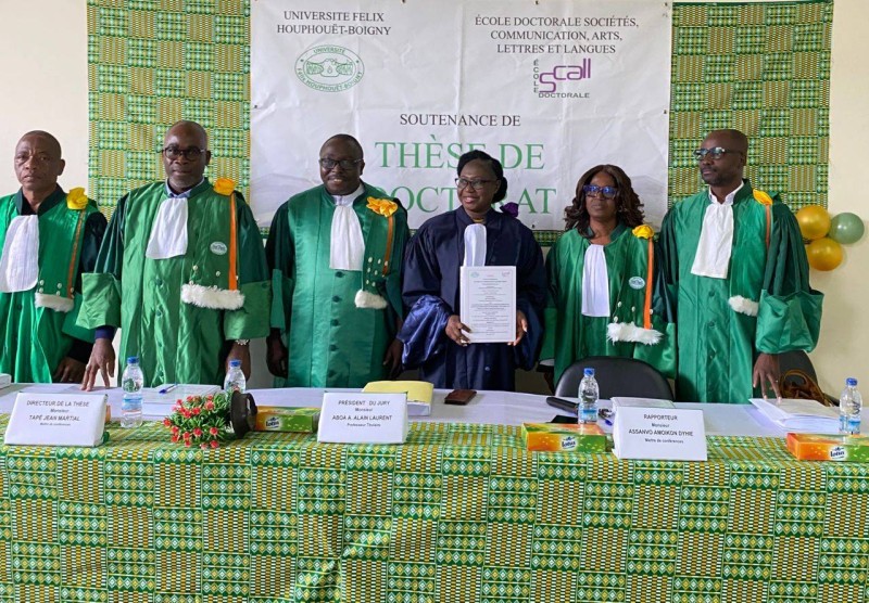 Le jury a accordé à Yao Aman Agathe la mention très honorable. (Ph: Dr)