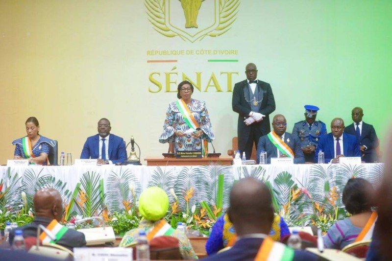 Kandia Camara a salué la qualité du travail accompli par les sénateurs. (Ph: Dr)