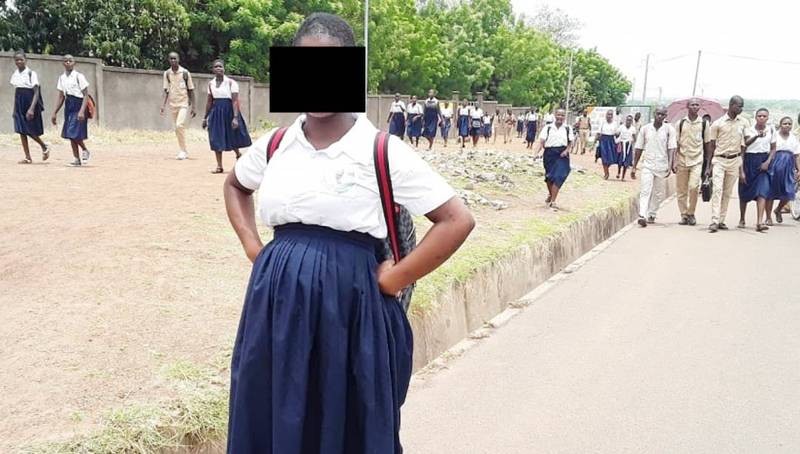 Une élève portant une grossesse en pleine année scolaire. (Ph: Dr)