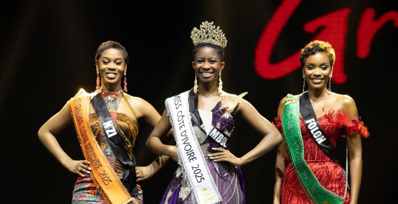 Le trio gagnant de Miss Côte d'Ivoire 2025