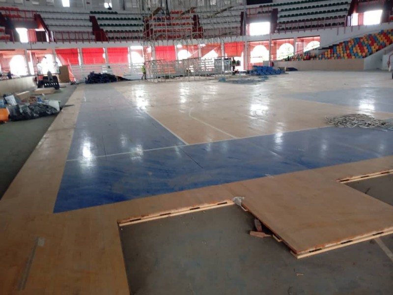 Le nouveau parquet est déjà installé.