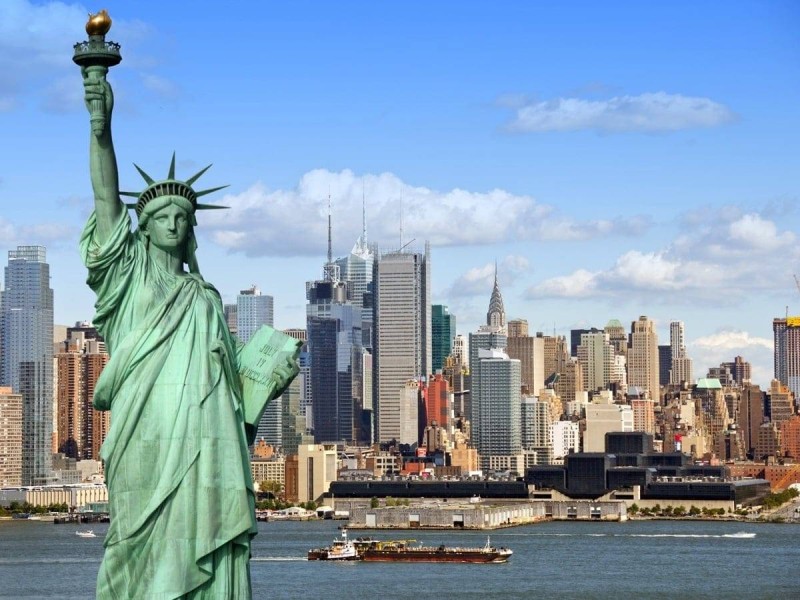 La statue de la liberté aux États-Unis. (Ph: Dr)