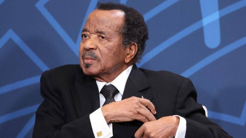 Le président camerounais Paul Biya, ici en 2022 à Washington, lors du sommet États-Unis/Afrique. © Getty Images via AFP - KEVIN DIETSCH