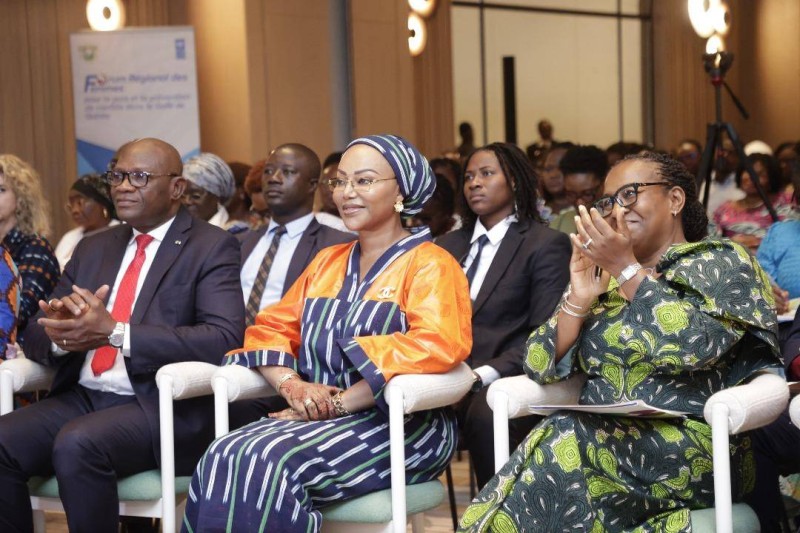 La ministre de la Femme, de la Famille et de l'Enfant, Nassénéba Touré, à Abidjan-Marcory, l'importance du rôle des femmes, à l'ouverture du Forum régional des femmes pour la paix et la prévention des conflits dans le Golfe de Guinée. (Ph:DR)