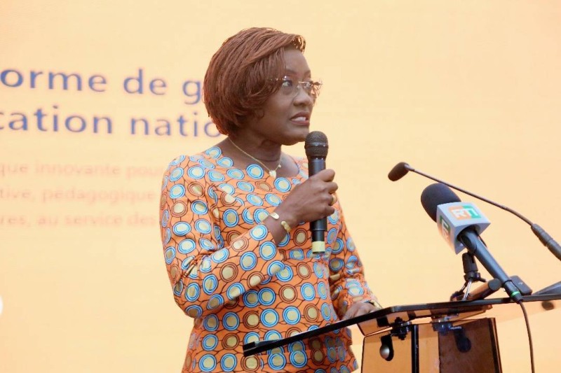 La ministre Mariatou Koné, Ministre de l'Education Nationale et de l'Alphabétisation