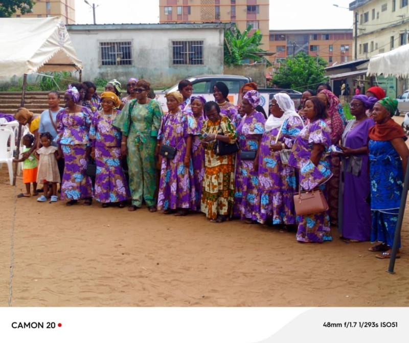 Les femmes de l'Asf 300 Logements ont accueilli le message de l'Ong avec joie. (Ph: Dr)