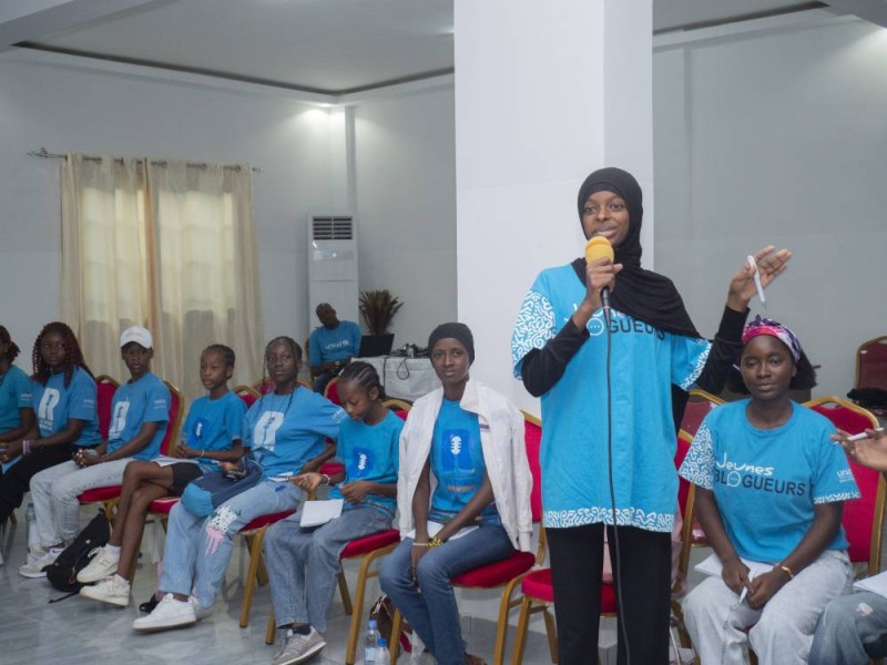 Les jeunes reporters sensibilisés au paludisme, à la polio. (Ph: Dr)