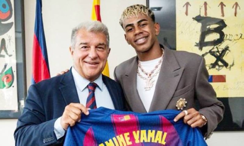 Yamal est le nouveau n°10 du Barça. (Ph: Dr)