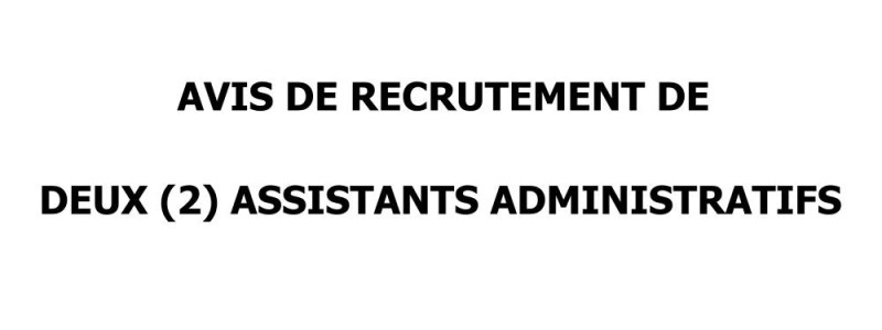 AVIS DE RECRUTEMENT