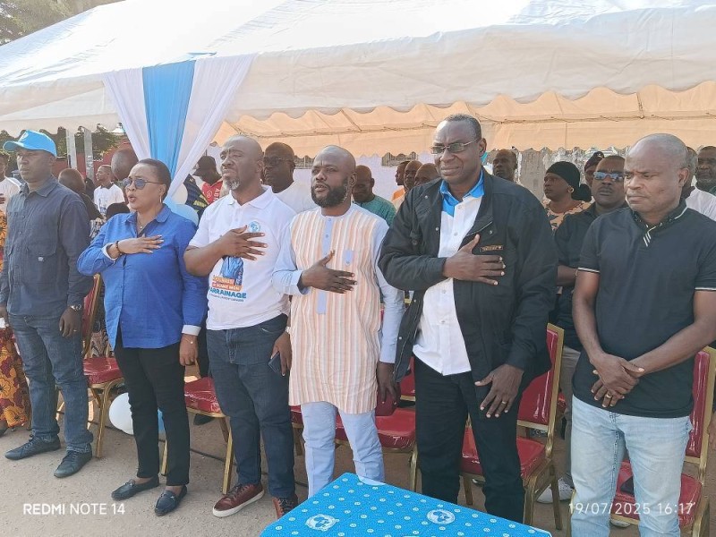 Le Secrétaire général adjoint du PPA-CI, Koua Justin a galvanisé les troupes locales par un discours mobilisateur. (DR)
