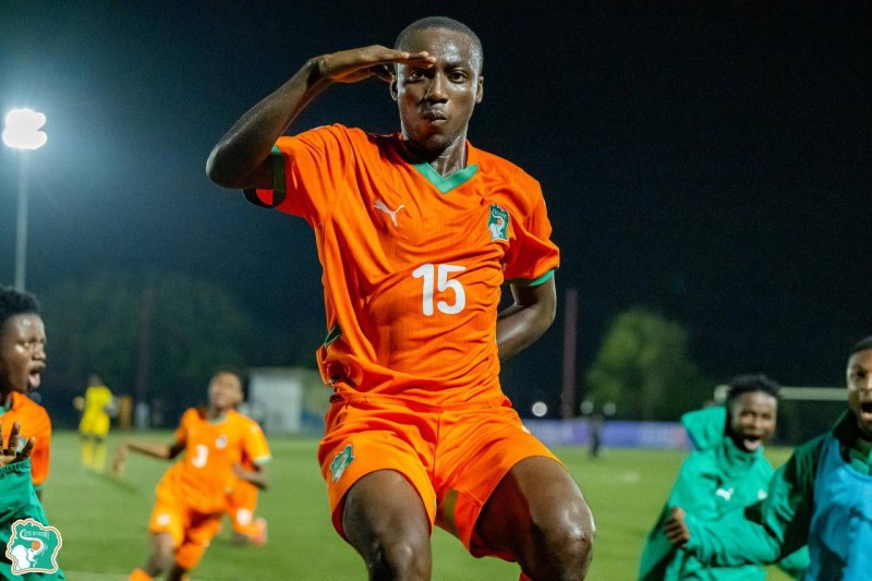 Ali Koné a inscrit le but de la victoire des Éléphanteaux contre le Ghana. (Ph: Dr)