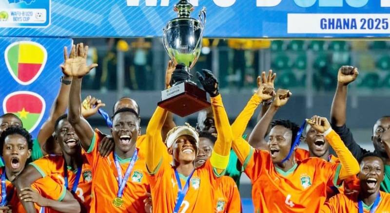 Les Éléphanteaux champions du tournoi Ufoa-B 2025. (Ph: Dr)