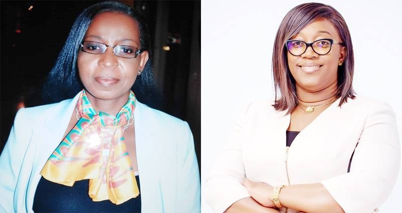 Mme Élisabeth Goli, présidente de l’Ufresa-CI (à gauche) et Mme Joëlle Kouassi, directrice générale de la Sgpme. (Ph: Dr)