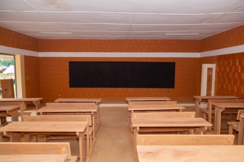Une des salles de classe. (Ph: Dr)