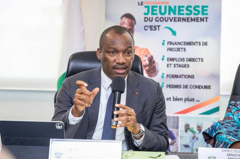 Le ministre de la Promotion de la jeunesse, de l'Insertion professionnelle et du Service civique, Mamadou Touré. (Ph: Dr)