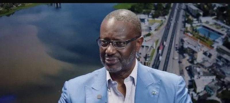 Le président du Pdci-Rda, Tidjane Thiam
