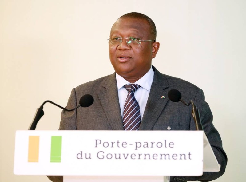 Le ministre de la Communication, Amadou Coulibaly. (Honoré Bosson)