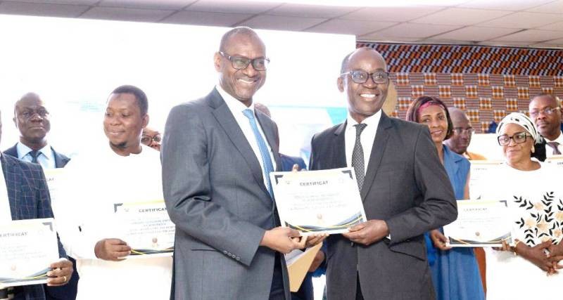 La cérémonie officielle a été présidée par Moustapha Sangaré, directeur de cabinet du ministre de l'Enseignement technique, de la Formation professionnelle et de l'Apprentissage. (Ph: Dr)