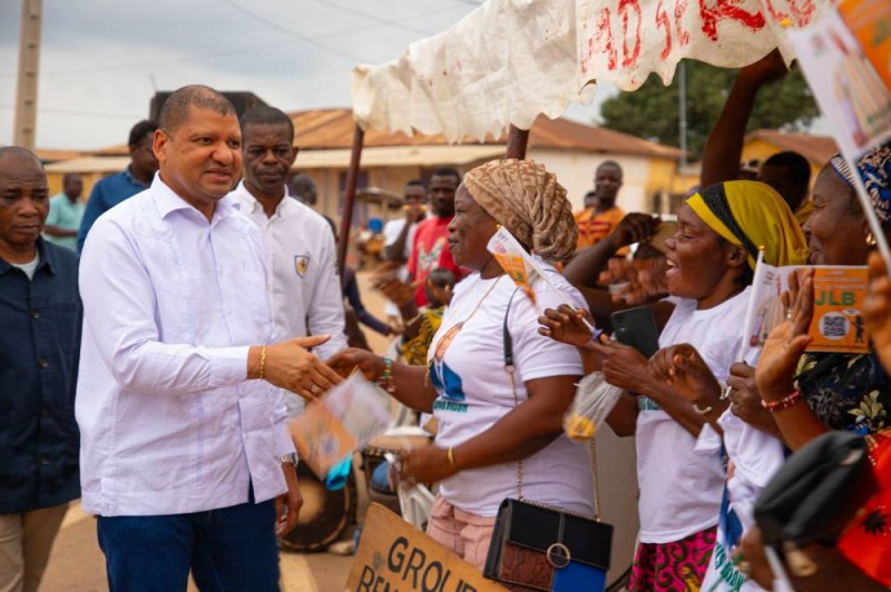 Jean-Louis Billon a communié avec les populations. (dr)