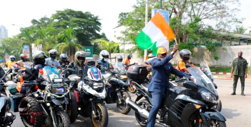 Photo d'illustration de motards d'Abidjan