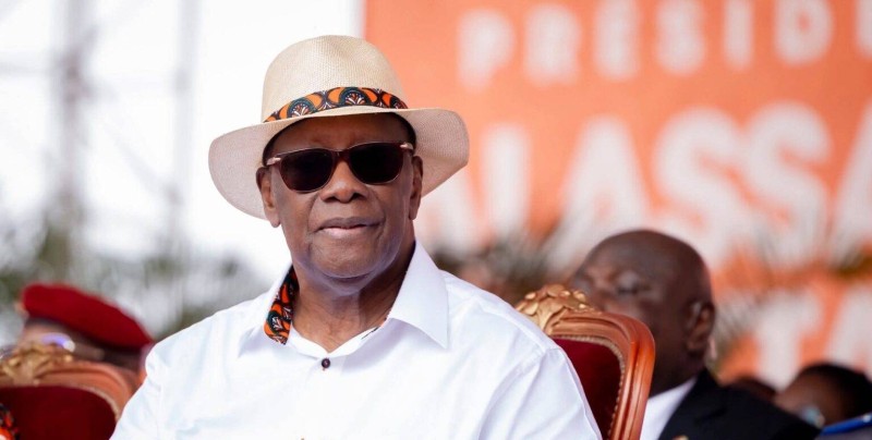 Le Président Alassane Ouattara, candidate à sa propre succession