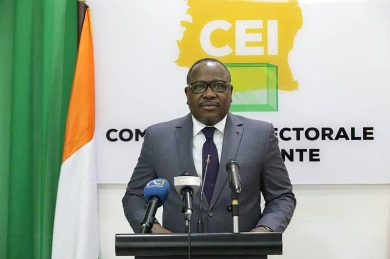 Le président de la Commission électorale indépendante (CEI), Ibrahime Coulibaly-Kuibiert. © DR