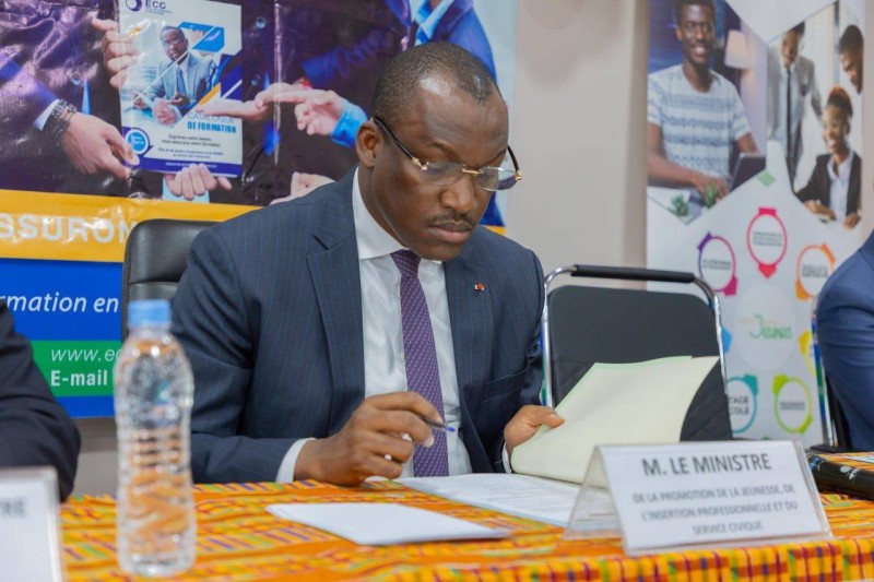Le ministre de la Promotion de la jeunesse, de l'insertion professionnelle et du service civique, Mamadou Touré. (DR)