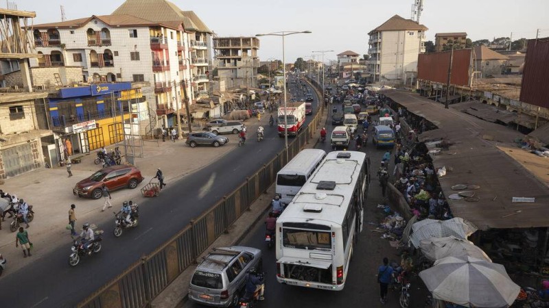  Vue de Conakry en 2024 (Photo d'illustration). © Misper Apawu / AP 