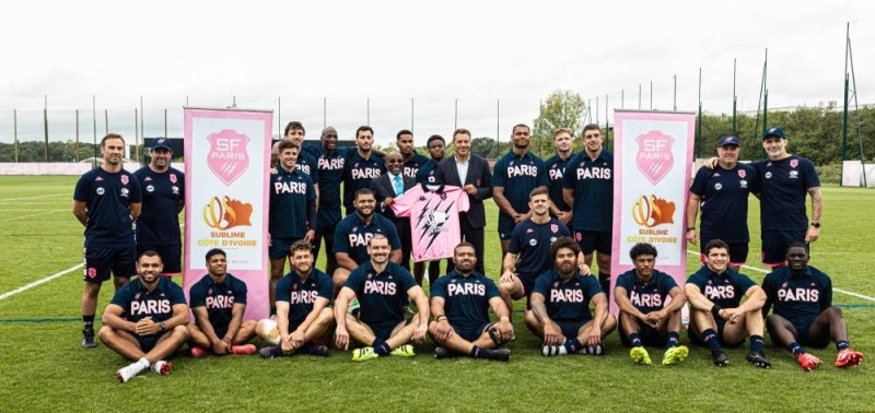 L'équipe de rugby, le Stade Français Paris