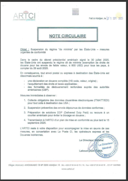 ARTCI A