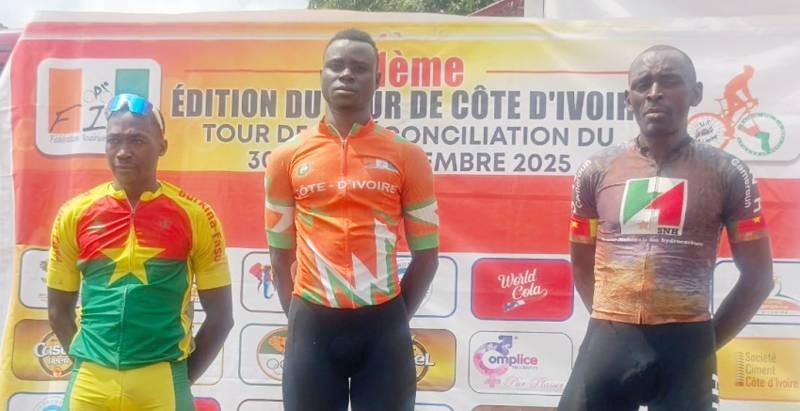 La Côte d’Ivoire (au centre) a réalisé sa première victoire d’étape hier.