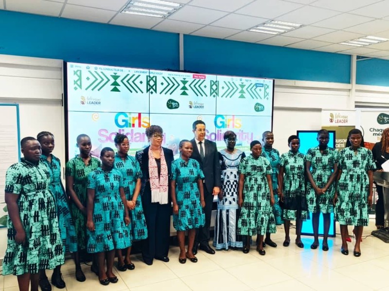 Les jeunes filles sont heureuses de bénéficier d’un soutien de leurs mentors et des partenaires au projet. (Photo. Dr)