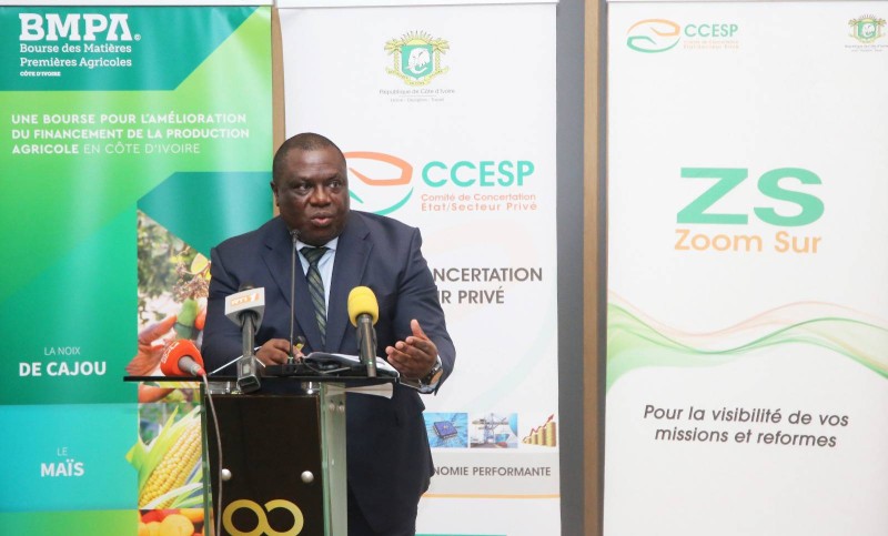 N’Guessan Koffi Rodrigue, directeur général du développement rural, représentant le ministre d’État, ministre de l’Agriculture, du Développement rural et des Productions vivrières