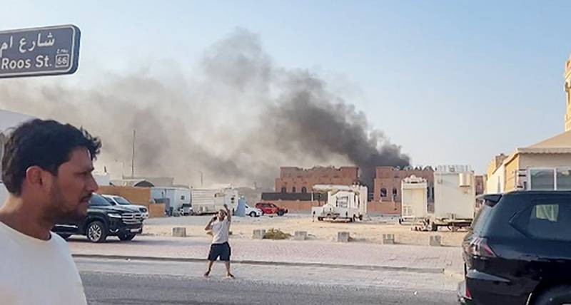 Le bâtiment bombardé par Israël 