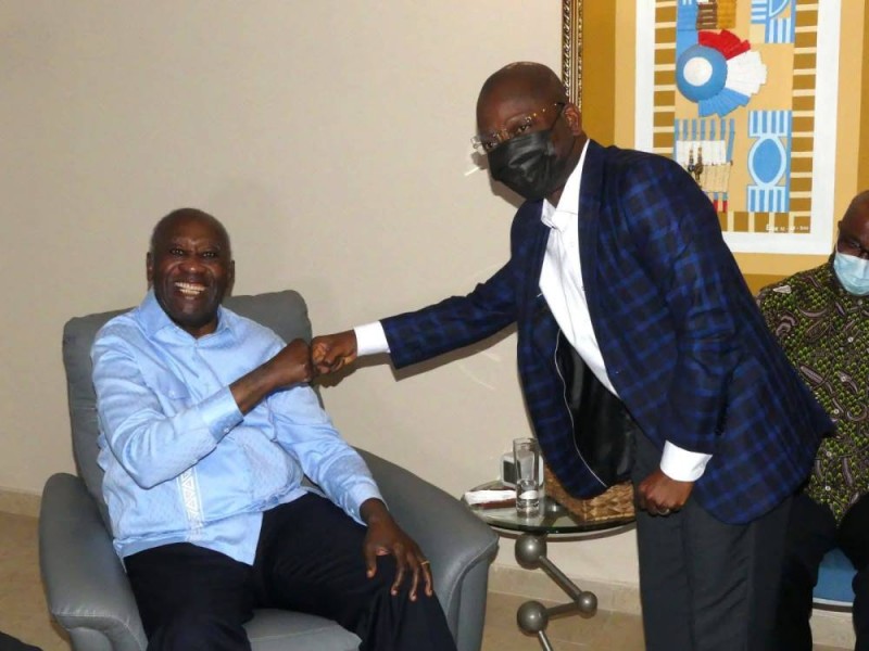 Laurent Gbagbo et Assalé Tiémoko. (Ph: Dr)