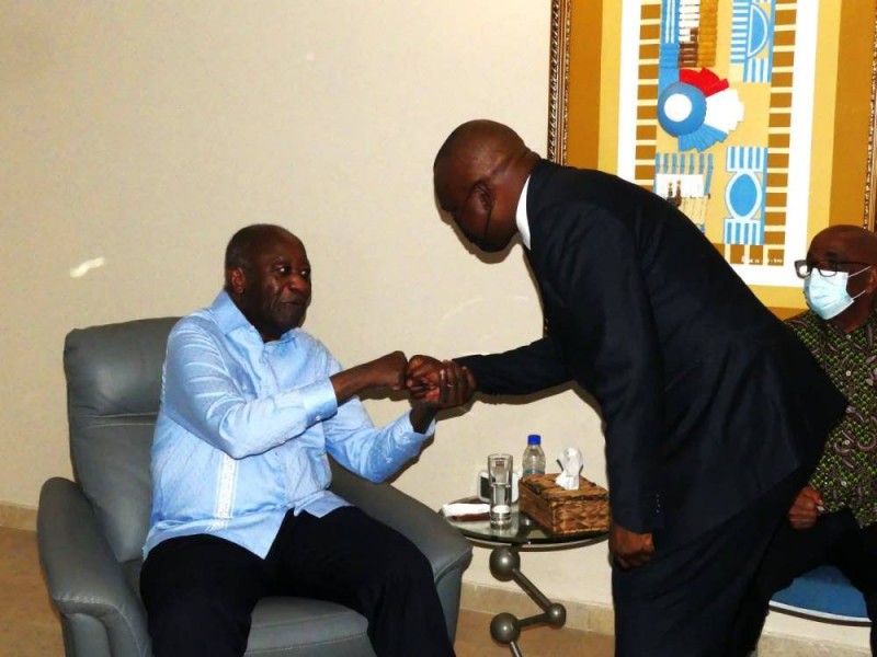 Laurent Gbagbo et Vincent Toh Bi. (Ph: Dr)