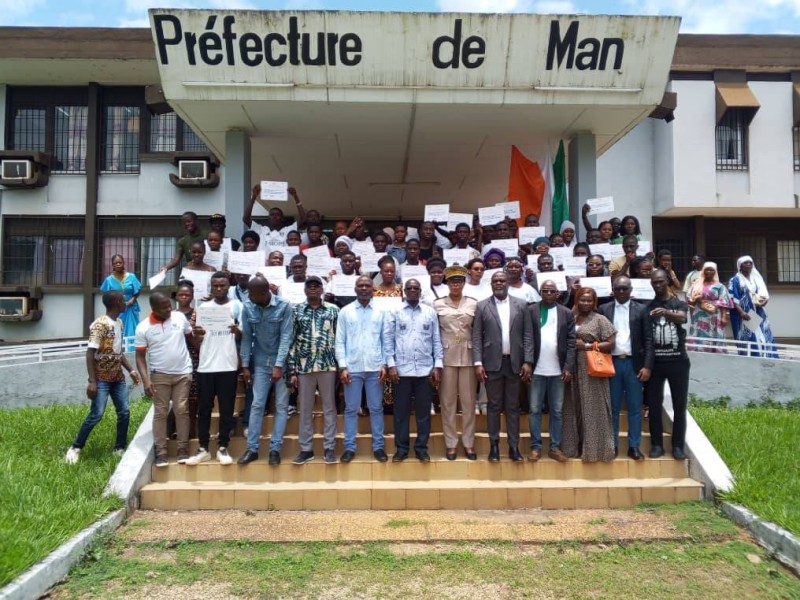 Des milliers de jeunes impactés par le programme stage d'immersion dans les régions du Tonkpi et du Bafing. (Ph: Dr)