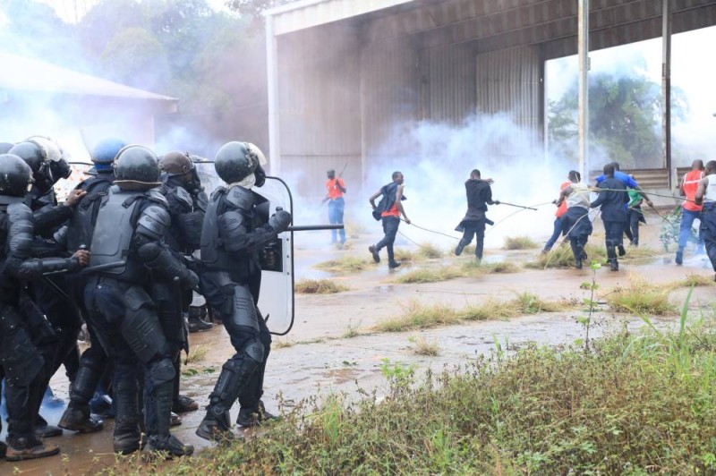 Un exercice de la gendarmerie mobile