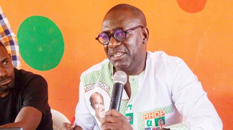 Théodore Niamien, Secrétaire Départemental RHDP de Toumodi commune. (Ph: Dr)