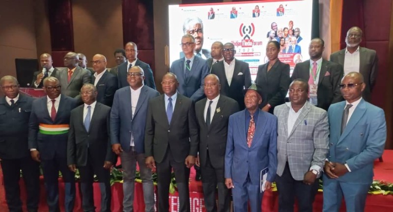 Le ministre délégué en charge des Sports et du Cadre de Vie, Adjé Silas METCH, représentant le Premier ministre, lors de son allocution d’ouverture.