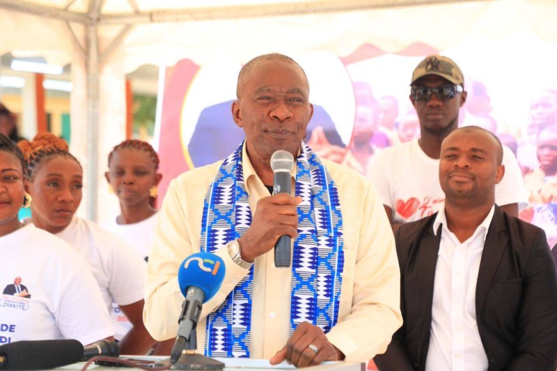 Tidiane Kaba Diakité a promis de faire davantage pour le développement de Toumodi. (Ph: Dr)