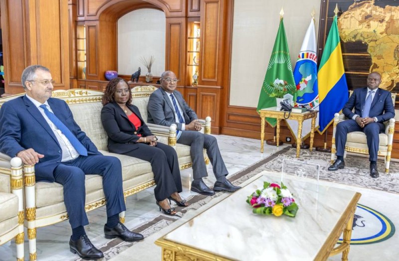 La délégation ivoirienne échange avec le président Gabonais (Dr)