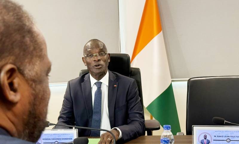 Le ministre Vagondo Diomandé. (Ph: Didier ASSOUMOU)