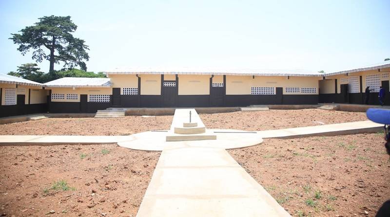 Un collège de proximité construit à Soko qui épargne les élèves de ce village une longue distance de marche avant d’atteindre la ville de Bondoukou. (Photo. EDOUARD KOUDOU)