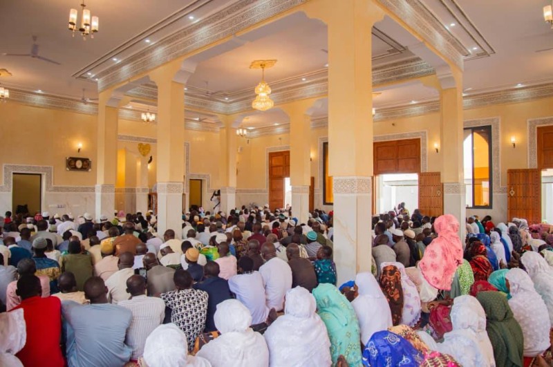 L'intérieur de la Mosquée Hadja Salamata Mariam Ouattara