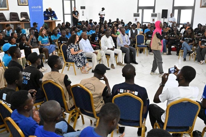 Les jeunes ont également eu une séance d’échange avec la délégation de l’Unicef. (Ph: Dr)