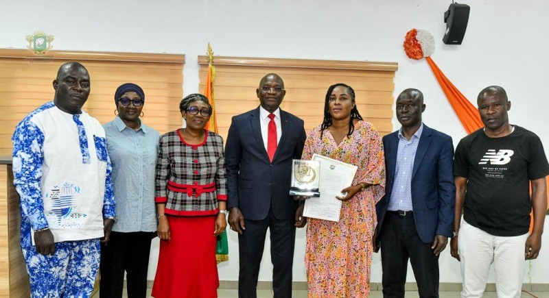 Le ministre Adjé Silas METCH a salué les performances d’Eliakim Coulibaly